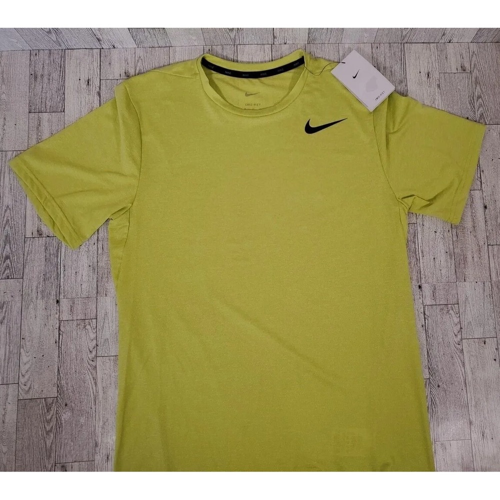 Nike T-Shirt SMALL Mens Dri-Fit Utility Static Training Tee Green AR0196 344 NEW